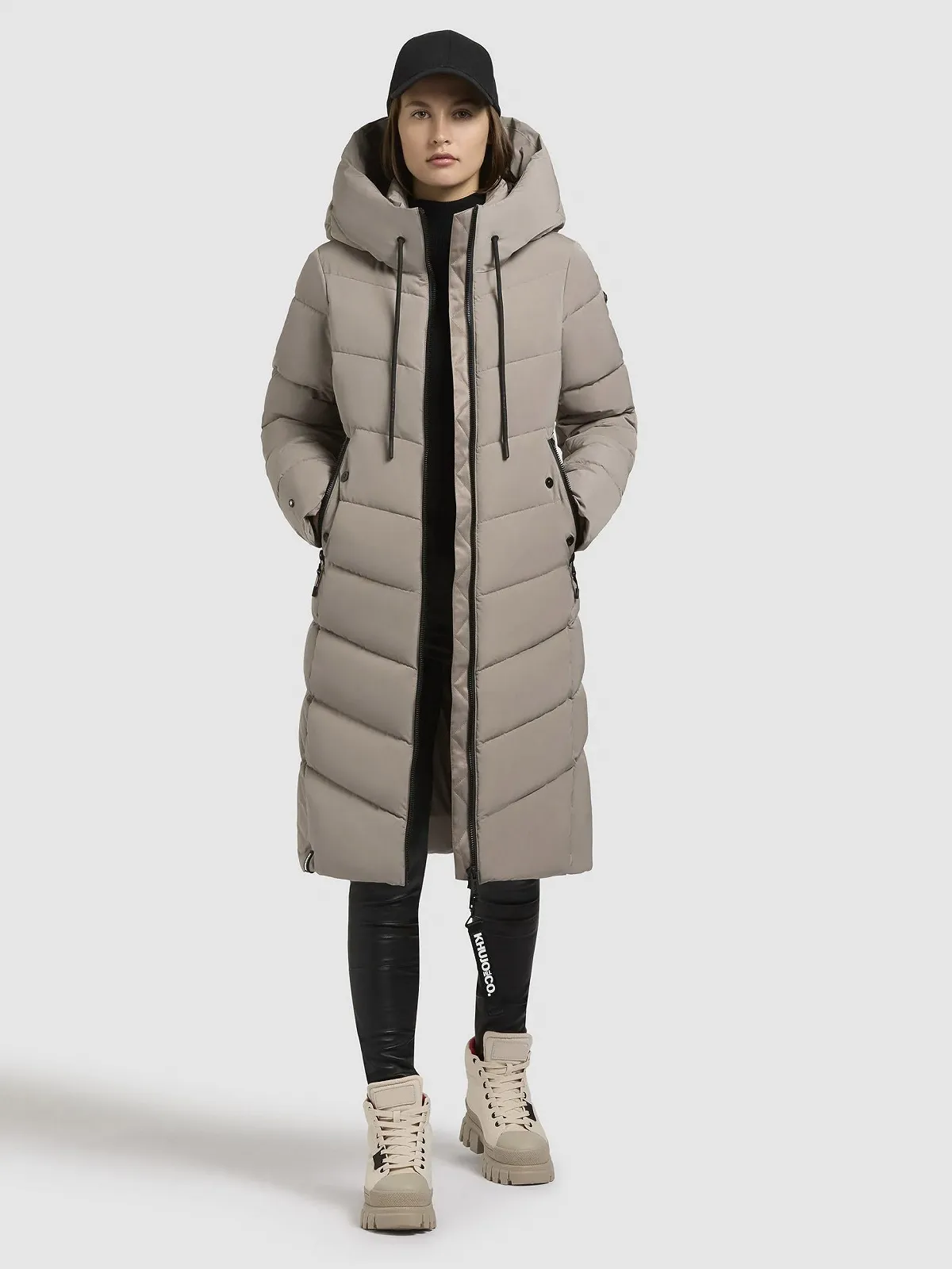 Пальто Khujo Mikia Жіноче Чорний, фото №5