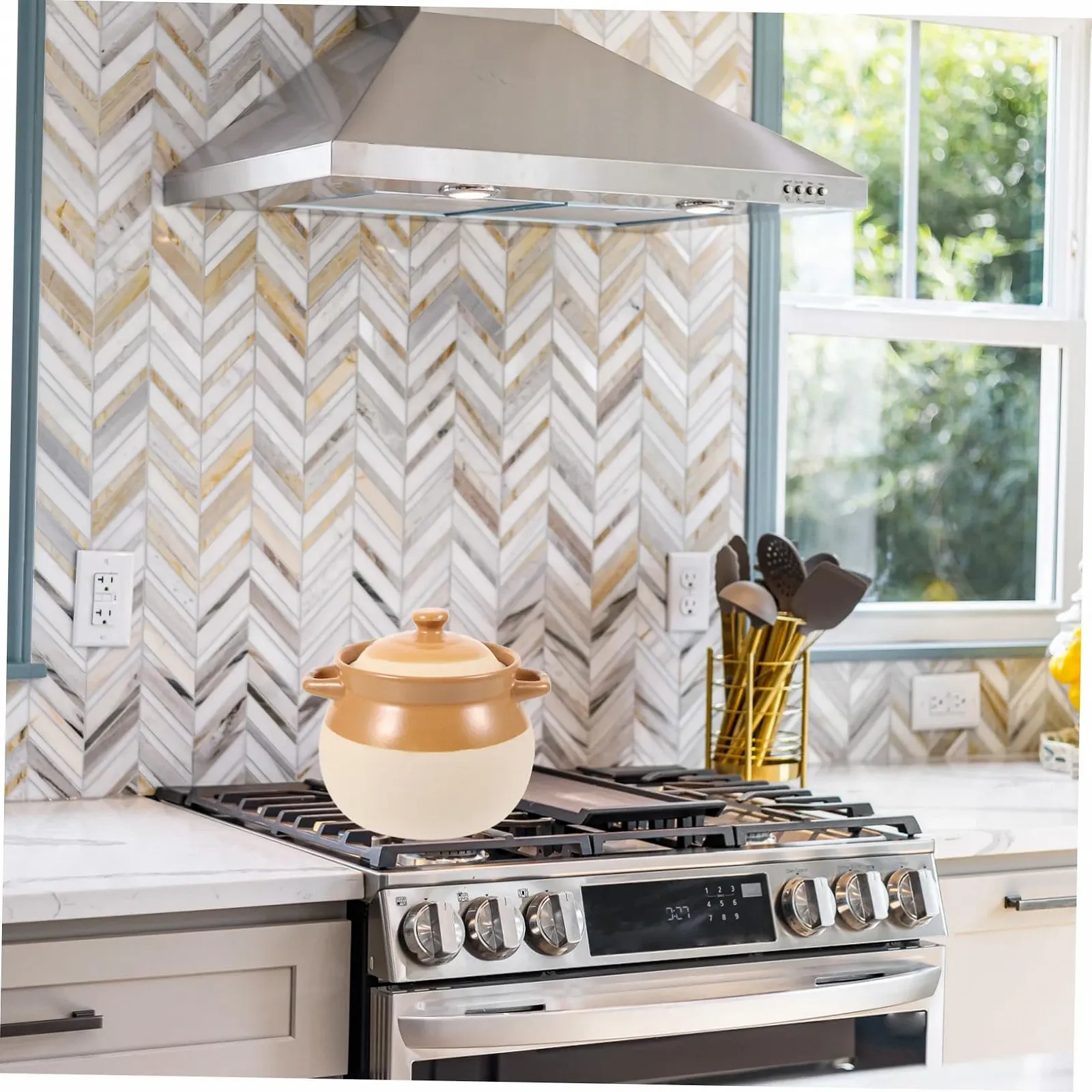 Кастрюля для супа Ciieeo Vintage керамическая для газовой плиты, фото №4