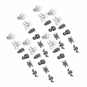 Прикраса для манікюру minkissy Хелловін Череп металеві 300 шт. - Фото 1