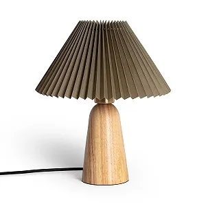 Настільна лампа LEDKIA LIGHTING Willow E27 Дерев'яна - Фото 1