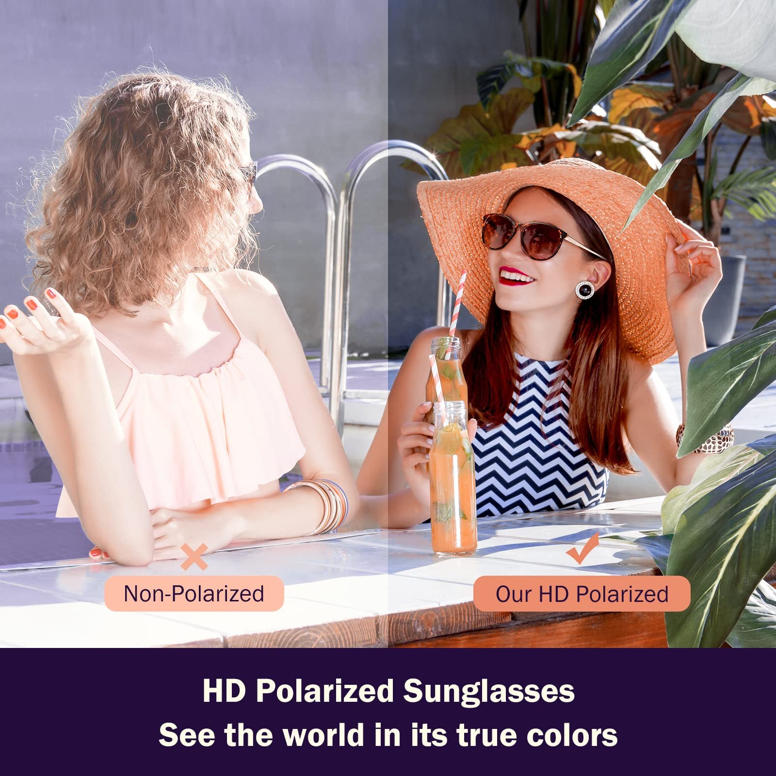 Сонцезахисні окуляри Жіночі Поляризовані Ретро Круглі UV400, фото №6 Сонцезахисні окуляри Жіночі Поляризовані Ретро Круглі UV400, фото №6