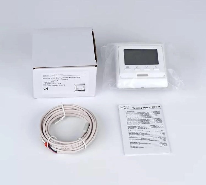 Терморегулятор Oshland М6 для теплого пола программируемый Белый 050695, фото №3