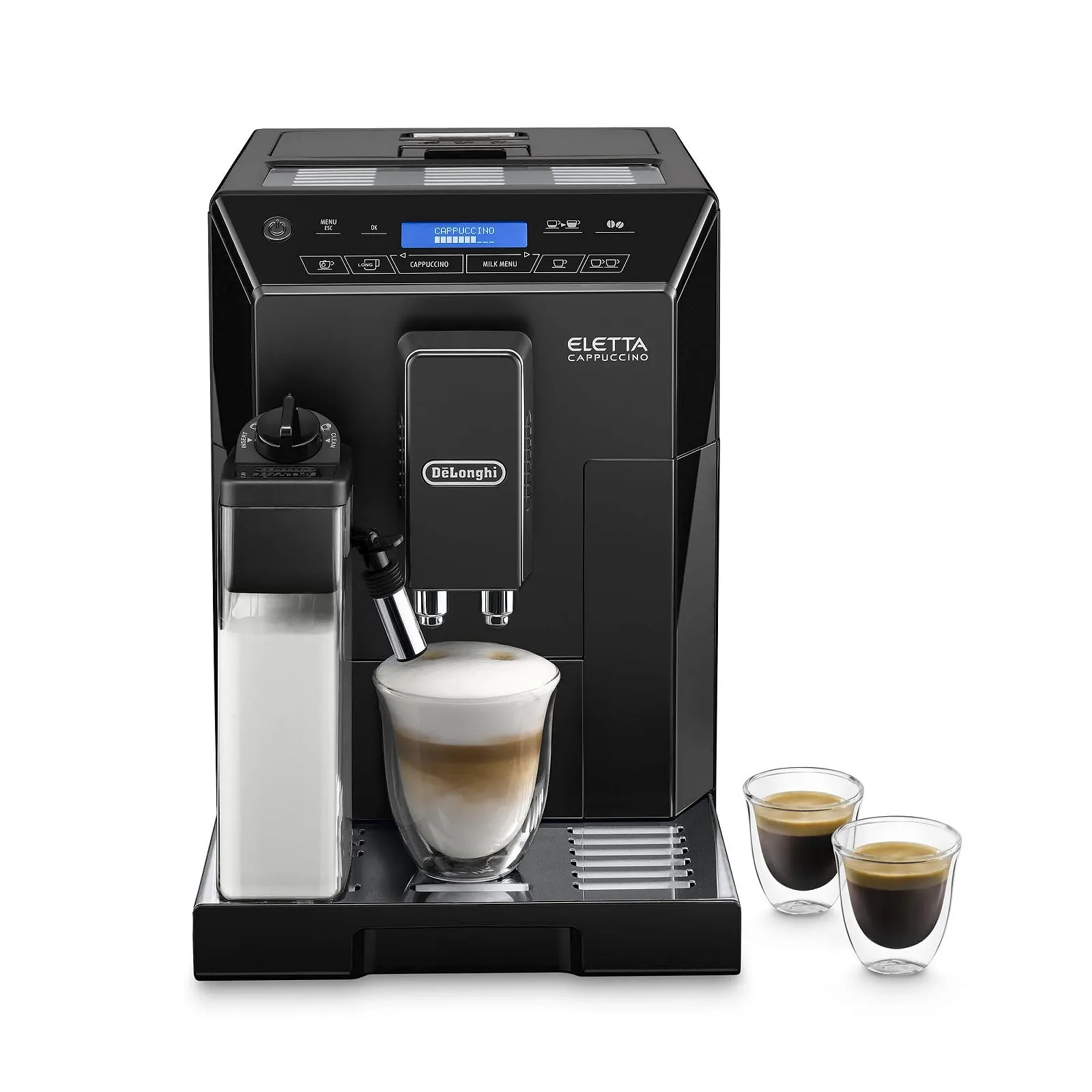 Кофемашина De'Longhi Eletta Cappuccino ECAM 44.666.B Черный глянец, фото №1