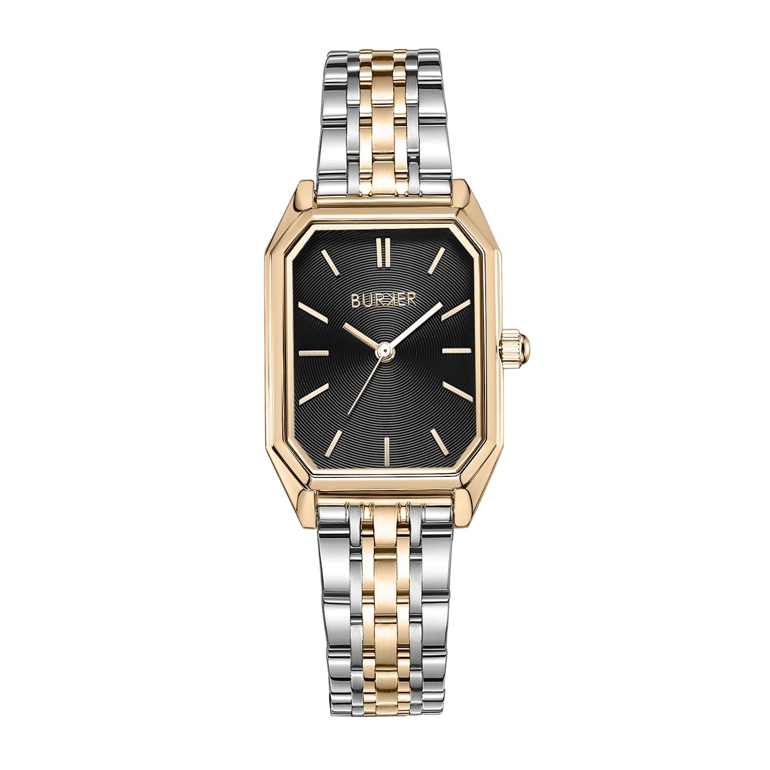 Женские часы BURKER Isabell Прямоугольные Аналоговые Кварцевые 28 мм Черные Золотые Серебряные, фото №1 Женские часы BURKER Isabell Прямоугольные Аналоговые Кварцевые 28 мм Черные Золотые Серебряные, фото №1