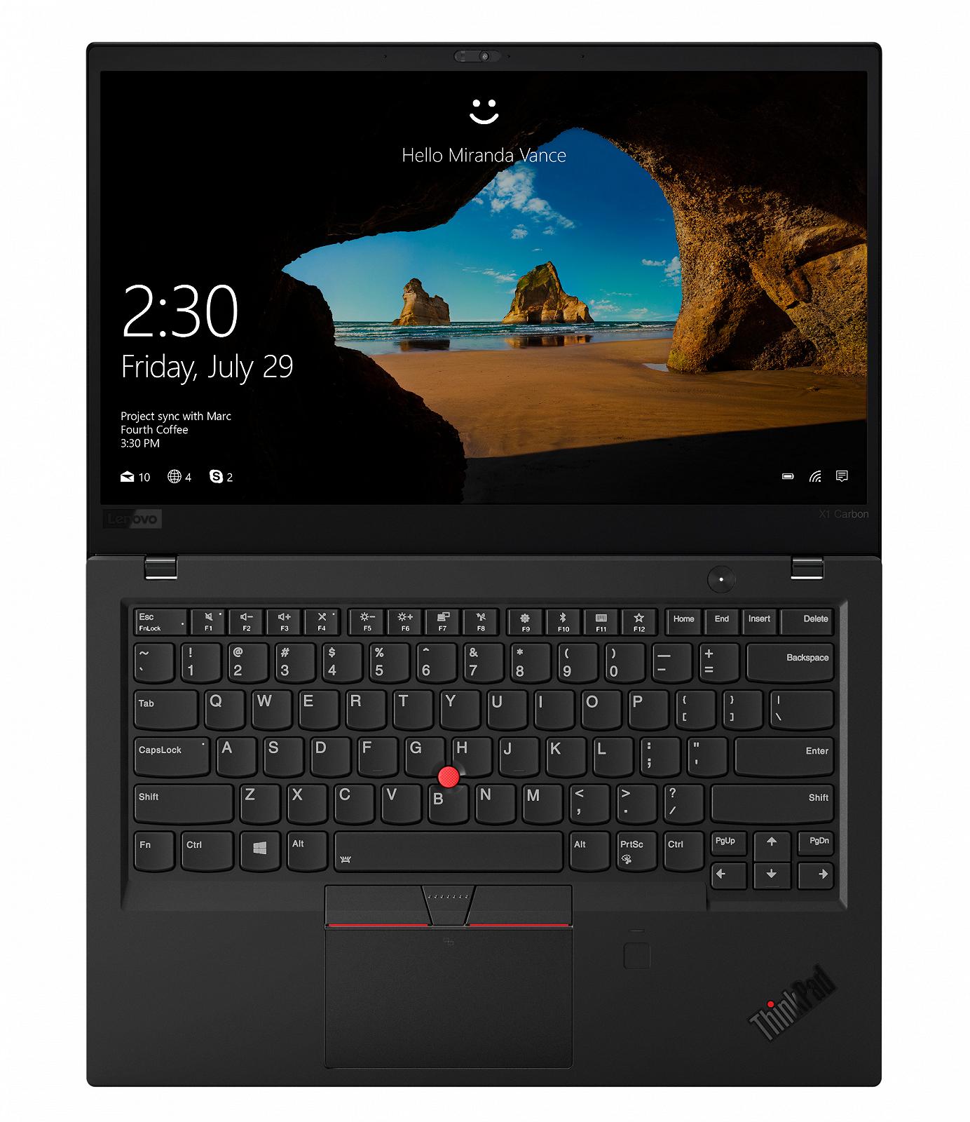 Ноутбук  ThinkPad X1 Carbon Gen 6 14"IPS FHD i5-8350U 8/256Gb підсвітка+сканер відбитку, фото №2