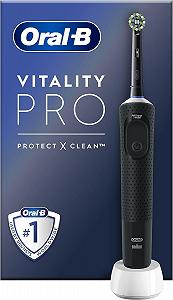 Електрична зубна щітка Oral-B Vitality Pro Фіолетова та Vitality Pro Чорна synthetic.ua - Фото 1