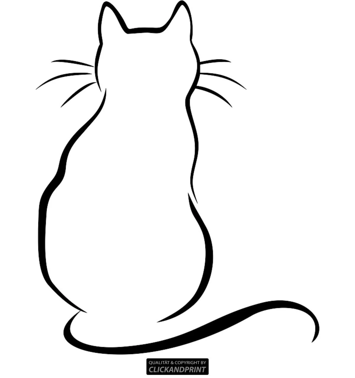 Наклейка на стіну Clickan Dprint Кіт на вікні Вінілова, фото №1 Наклейка на стіну Clickan Dprint Кіт на вікні Вінілова, фото №1