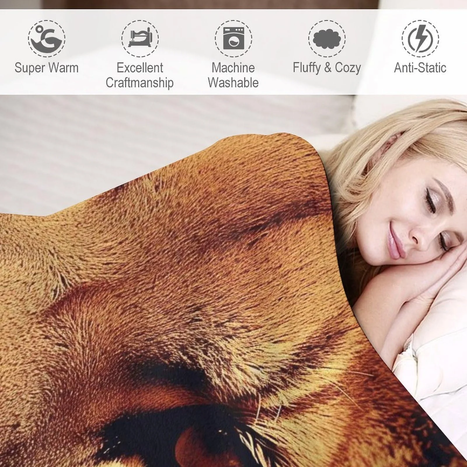 Покривало PAZZK Чотири сезони Фланелева накидка на диван, фото №3