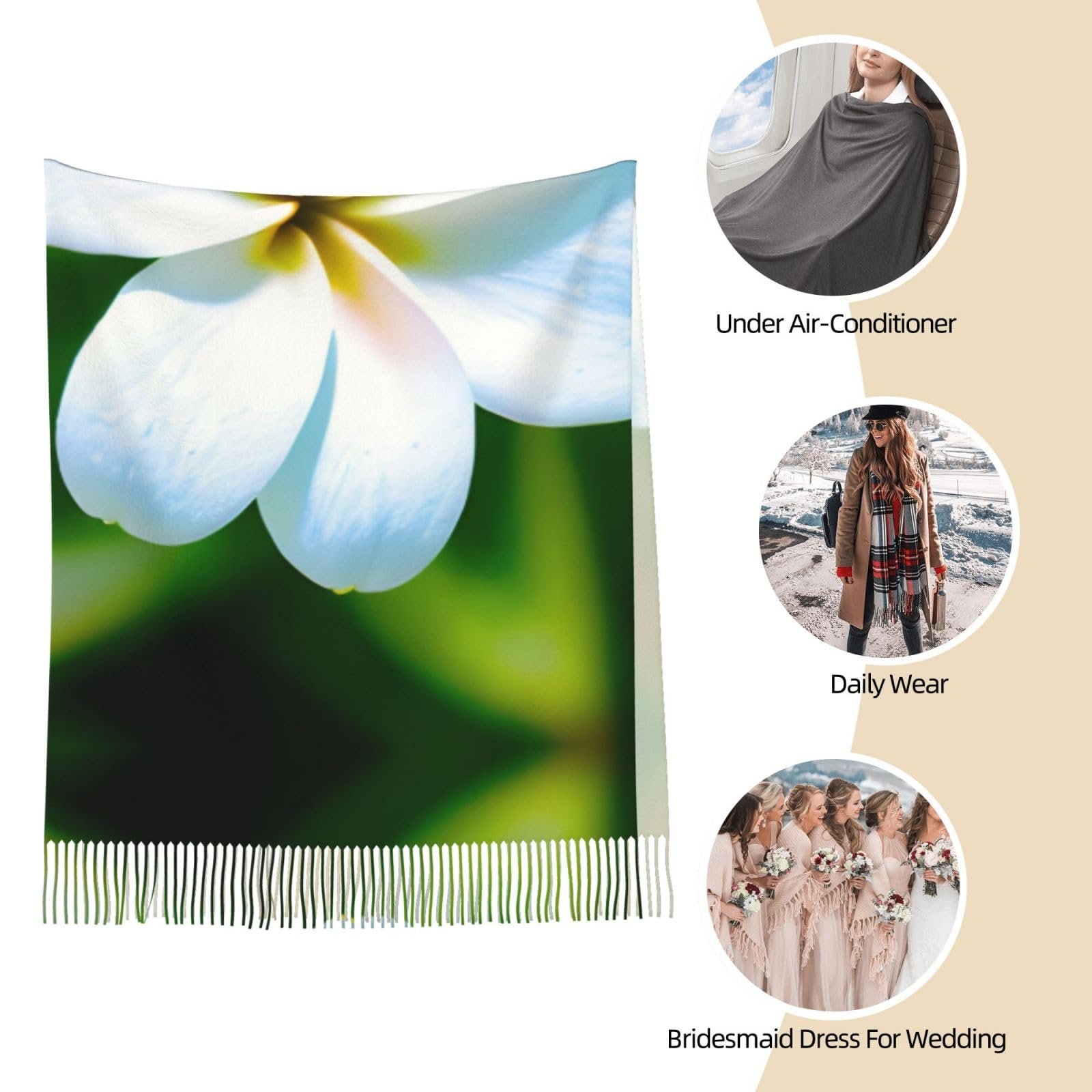 Пашміна LNNIUK Hawaii-Blumen-1-Druck, фото №7