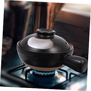 Кастрюля керамическая TOYANDONA с крышкой малая энергосберегающая жаростойкая synthetic.ua - Фото 1