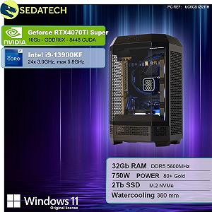 ПК Sedatech Pro Gaming Water Cooling Intel i9-13900KF RTX4070Ti Super 32GB DDR5 2TB SSD M.2 synthetic.ua - Фото 1