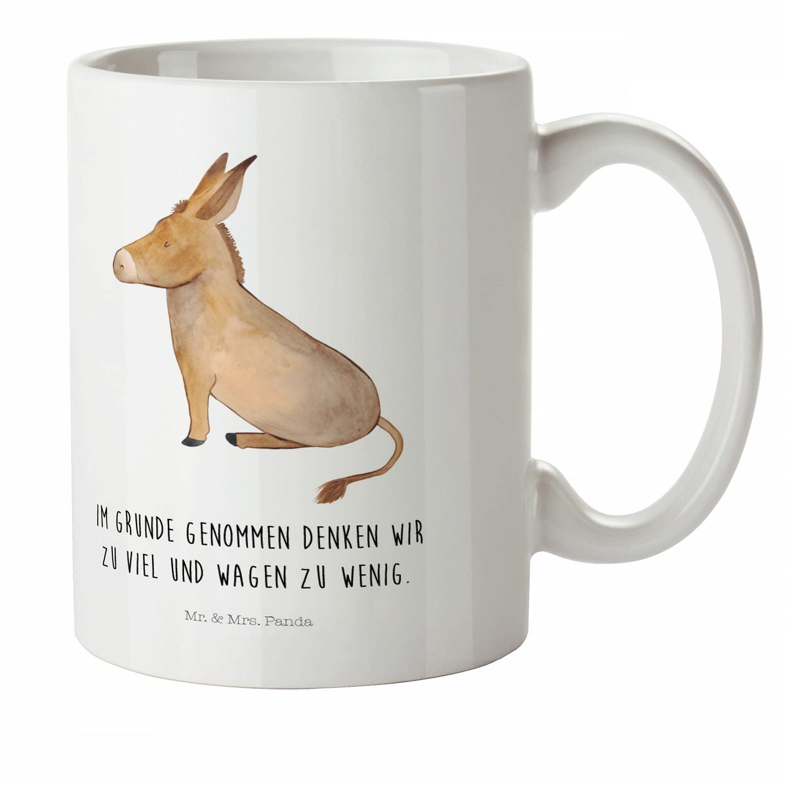 Кружка Mr. & Mrs. Panda Віслюк Колір, фото №1