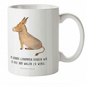 Кружка Mr. & Mrs. Panda Віслюк Колір - Фото 1