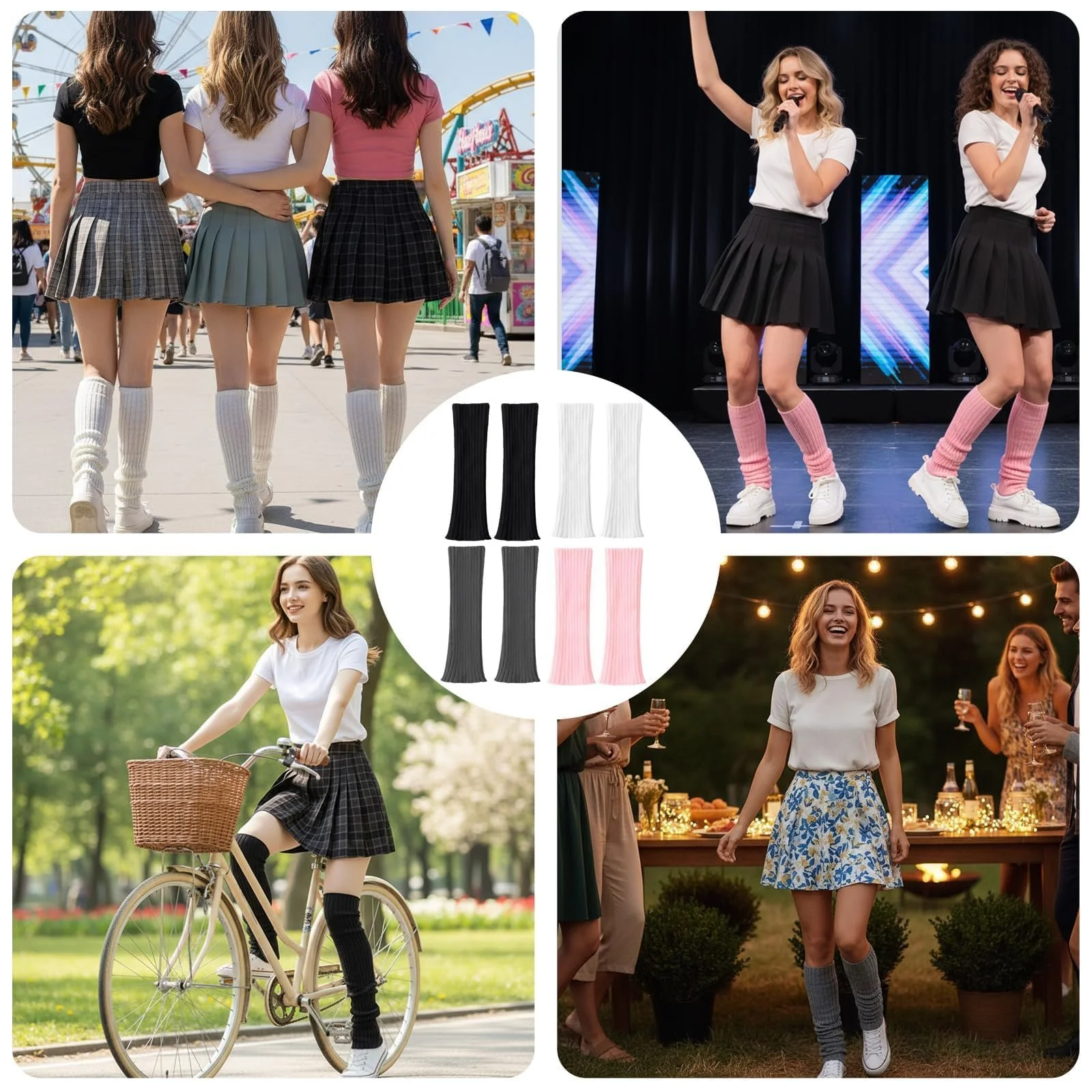 Гетри В'язані 4 пари, Гетри Жіночі, Ретро Стиль, фото №7 Гетри В'язані 4 пари, Гетри Жіночі, Ретро Стиль, фото №7