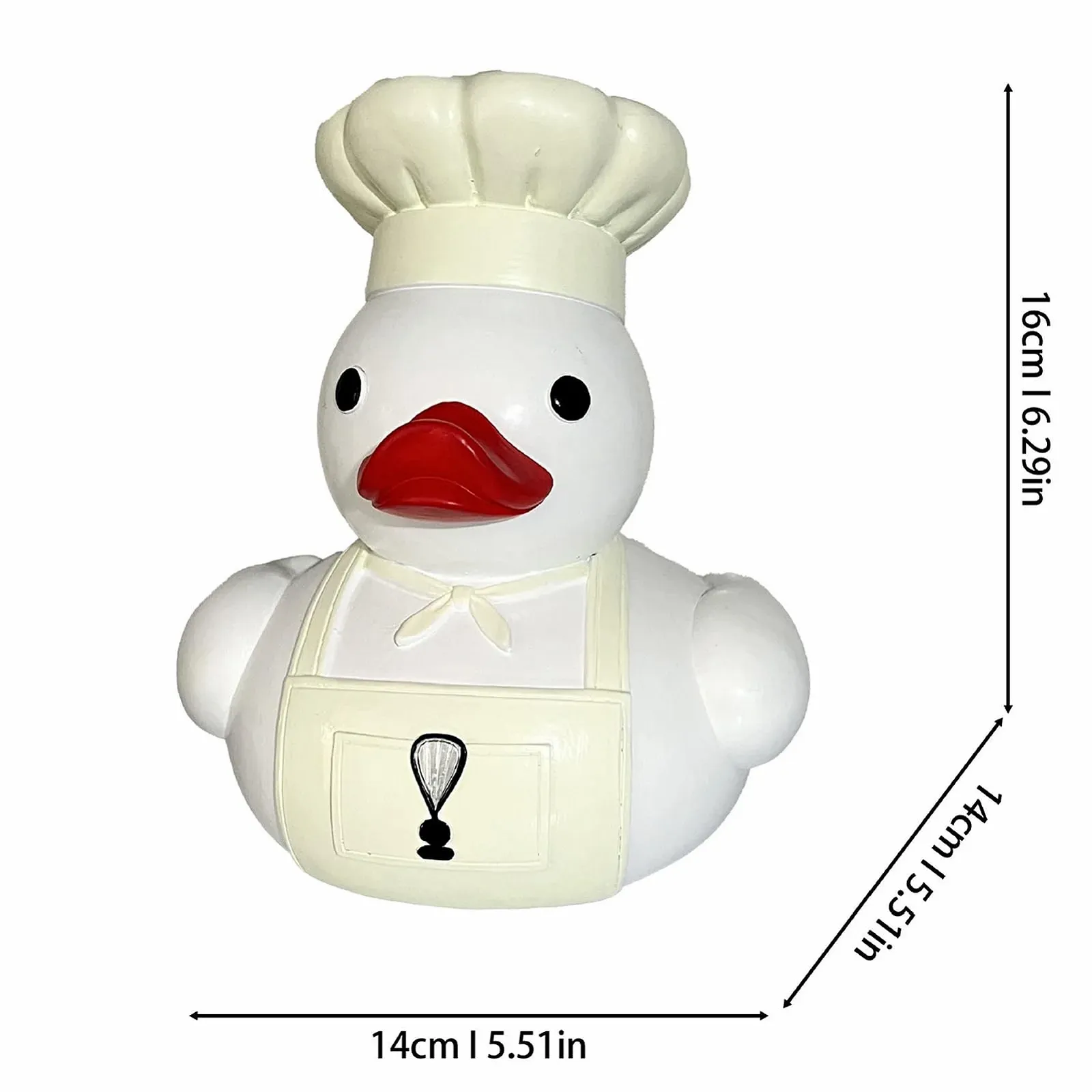 Скарбничка дитяча у формі качки з полірезину різнокольорова настільна, фото №9