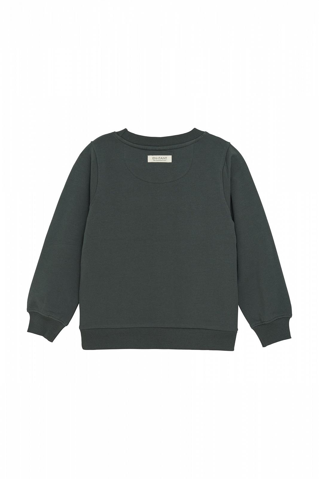 Свитшот EN FANT Детский для мальчиков, легкий, эластичный, аппликация крючком, смесь хлопка, стандартный крой, фото №2