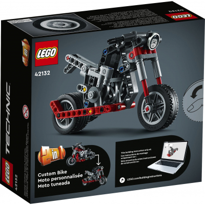 Конструктор LEGO Technic Мотоцикл 163 детали 42132, фото №5