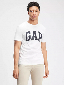 Футболка GAP V-BASIC LOGO T 550338-06 Белый XL - Фото 1