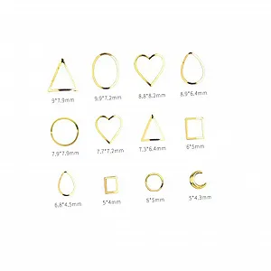 Украшения для ногтей Металлические заклепки Beavorty Патчи для ногтей Аксессуары для украшения ногтей synthetic.ua - Фото 1