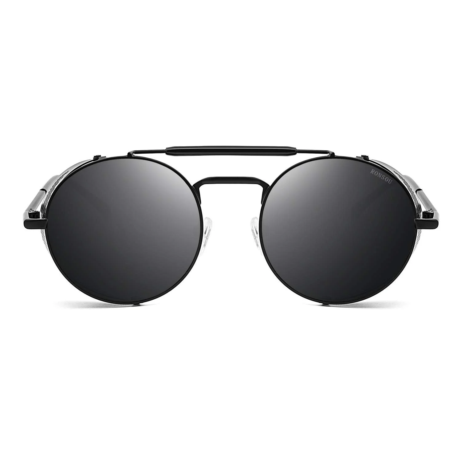 Сонцезахисні окуляри Круглі Ronsoui Steampunk Polarised Vintage Ретро UV400 Захист Металева оправа, фото №2 Сонцезахисні окуляри Круглі Ronsoui Steampunk Polarised Vintage Ретро UV400 Захист Металева оправа, фото №2