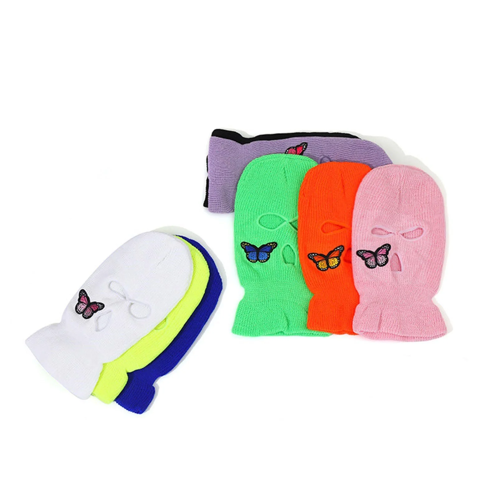 Шапка вязаная RETUOLWAG Уникальная Полностью закрывающее лицо Череп Особенности для модного свитера Теплая шапка-череп Вязаная вечеринка Клуб Вязание Женщины Мужчины Дети, фото №5