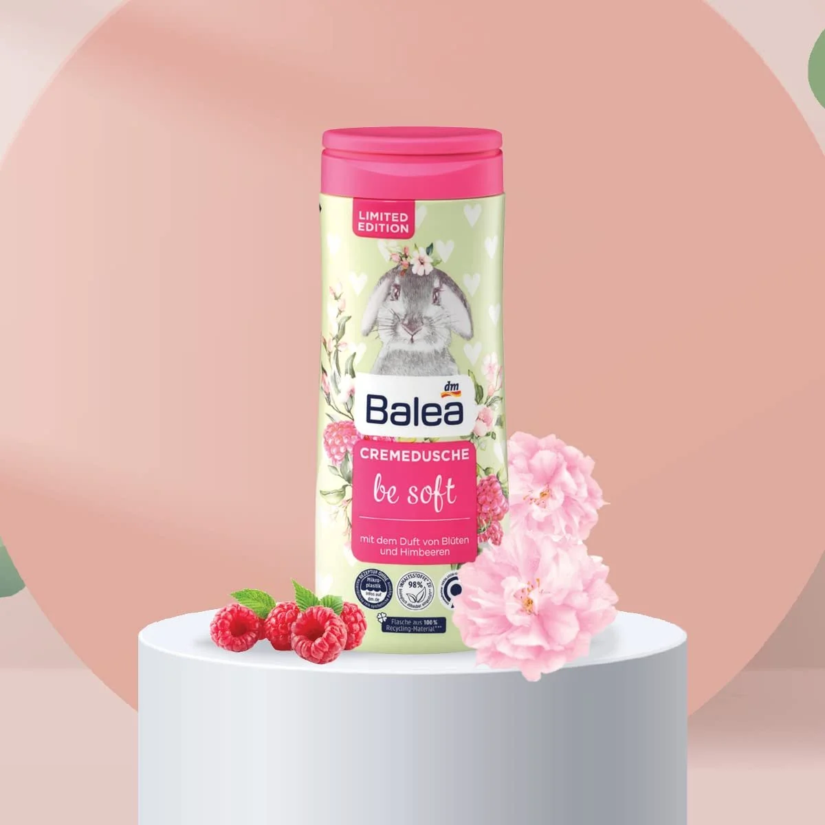 Набір для догляду за тілом Balea, 2 шт.: Гель для душу Be Happy (300 мл) + Крем-гель для душу Be Soft (300 мл), фото №5