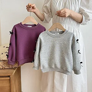 Девичий пуловер Rint, флисовая подкладка, длинный рукав, теплый детский повседневный верх, мягкий материал, удобная одежда для игр synthetic.ua - Фото 1