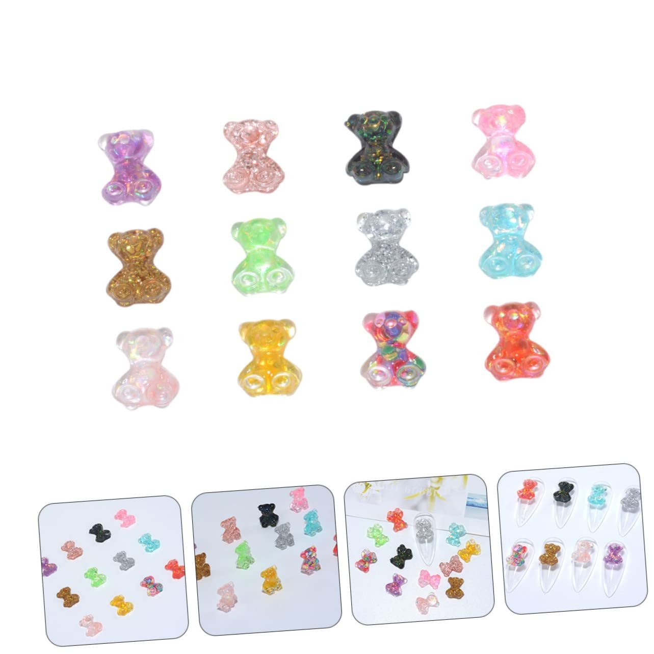 Украшения для ногтей Мишки 200 шт., фото №2