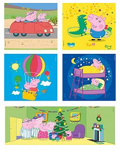 Пазл Clementoni Supercolor 20271 10 In 1 Peppa Pig (3x18, 4x30, 2x48 и 1x60 деталей) для детей от 4 лет synthetic.ua - Фото 1