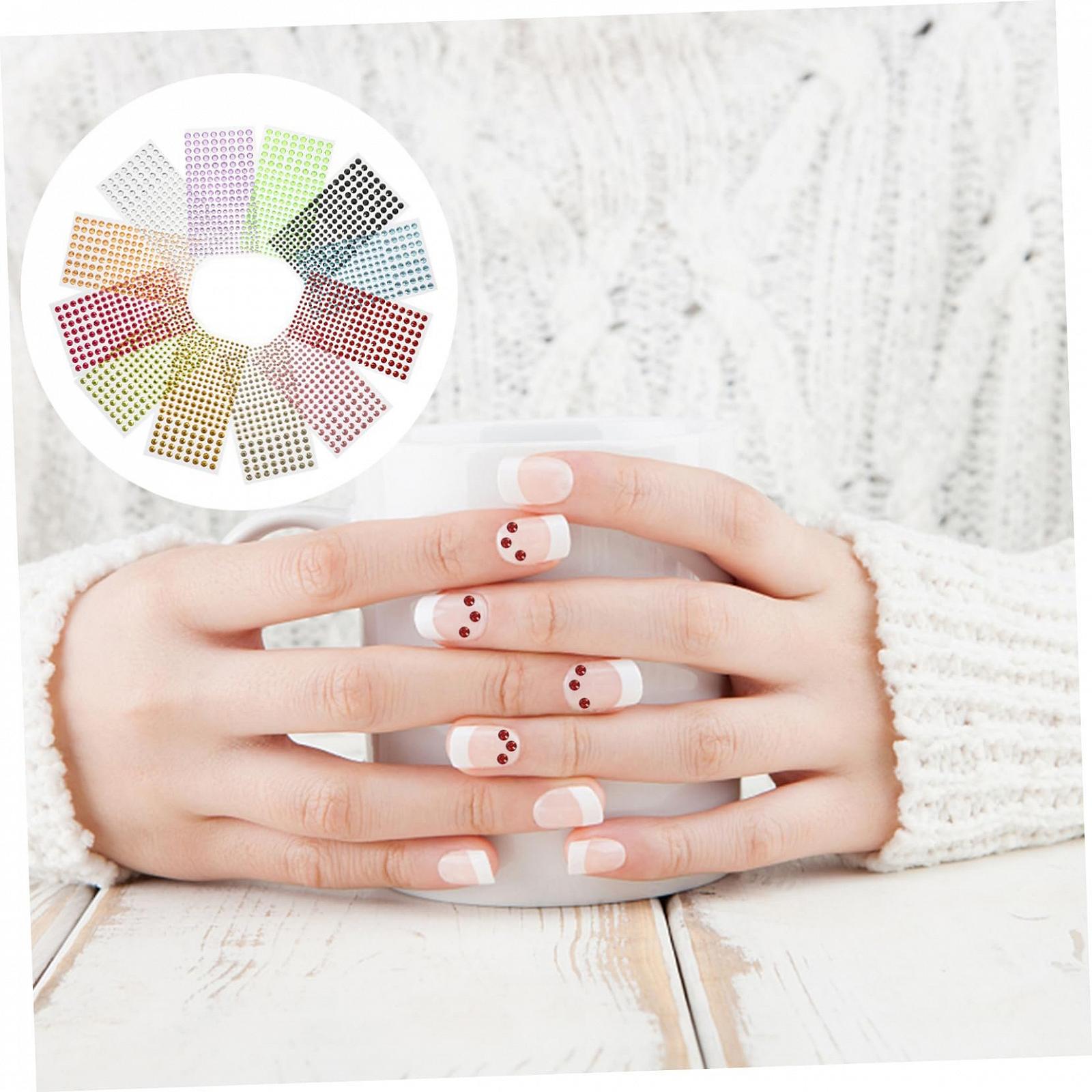 Стразы Самоклеящиеся COHEALI 12 листов для лица, глаз, макияжа, украшения тела, аксессуары для DIY проектов, наклейки, драгоценности, фото №2