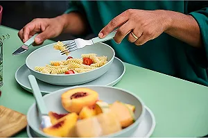 Набор столовых приборов Mepal Silueta 3 предмета Nordic Sage synthetic.ua - Фото 1