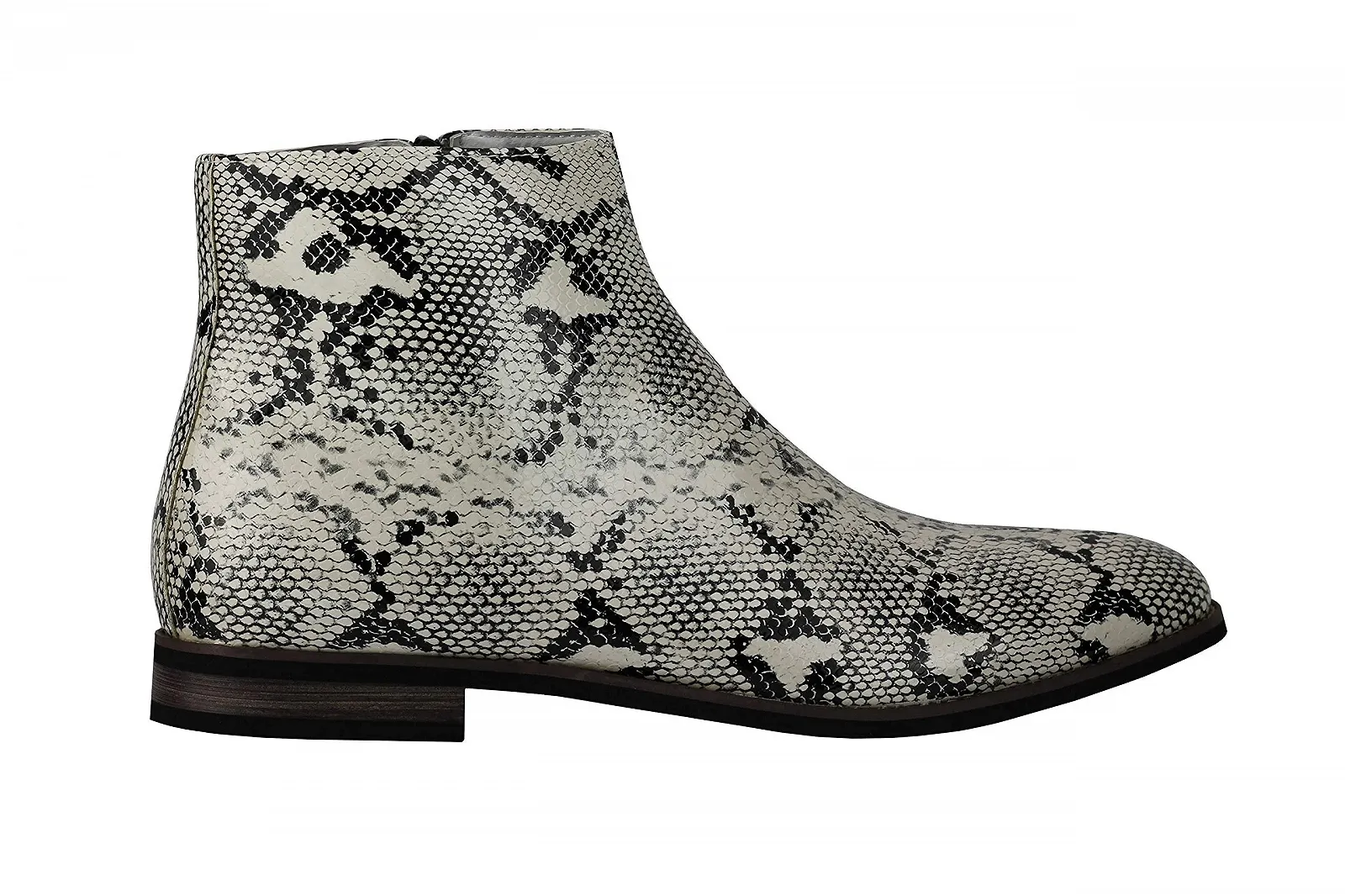 Челси ботинки Xposed Искусственная лакированная кожа Змеиный принт, фото №3