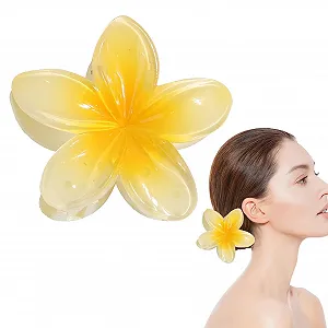 Купить Заколка-краб для волос Plumeria, Гавайский цветок, Тропический цветок, Сильная фиксация, Цветок, Форма цветка - Фото 1 Заколка-краб для волос Plumeria, Гавайский цветок, Тропический цветок, Сильная фиксация, Цветок, Форма цветка - Фото 1