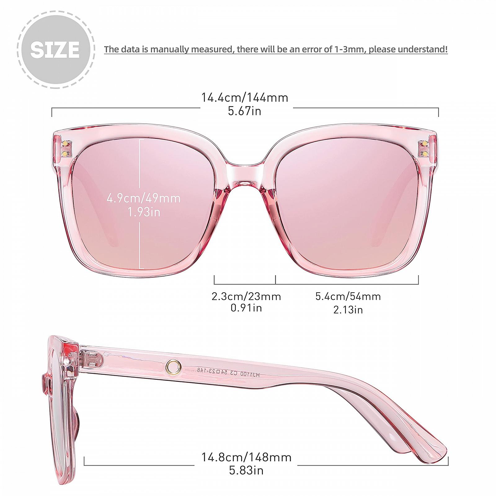 Сонцезахисні окуляри Великі H HELMUT JUST Вінтажні Поляризовані Квадратні Жіночі з UV400 Захистом, Ретро Квадратна Оправа, фото №5 Сонцезахисні окуляри Великі H HELMUT JUST Вінтажні Поляризовані Квадратні Жіночі з UV400 Захистом, Ретро Квадратна Оправа, фото №5