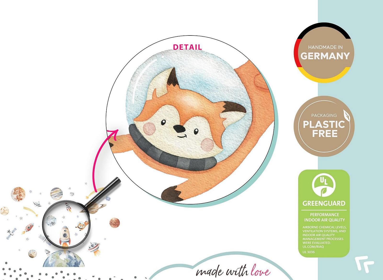 Наклейка на стену Little Deco DL5115-03 Planets Space 123 x 87 см, фото №5