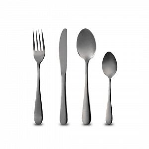 Купить Набор столовых приборов Bergner 24 предмета нержавеющая сталь глянцевая нержавеющая сталь черный - Фото 1 Набор столовых приборов Bergner 24 предмета нержавеющая сталь глянцевая нержавеющая сталь черный - Фото 1