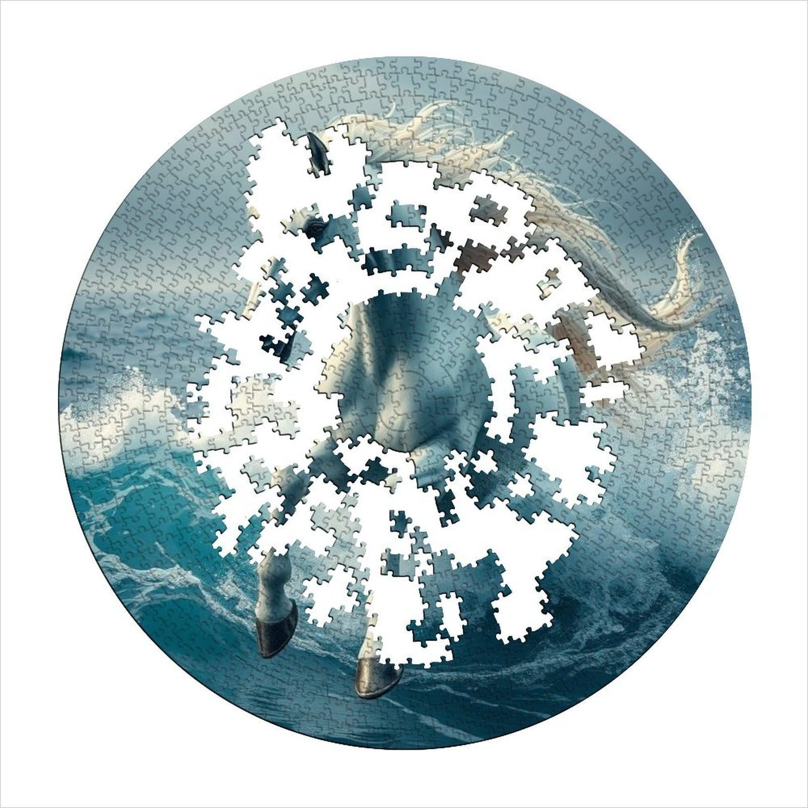 Круглый пазл Horse Clever Puzzles 1000 деталей 67.5 x 67.5 см, фото №5