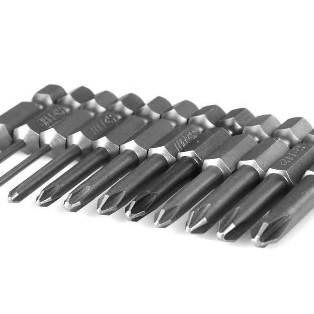 Набір біт для викрутки Phillips Mesee 12 шт. 1/4 дюйма S2 Steel 50 мм Magnetic Hex Shank, фото №8