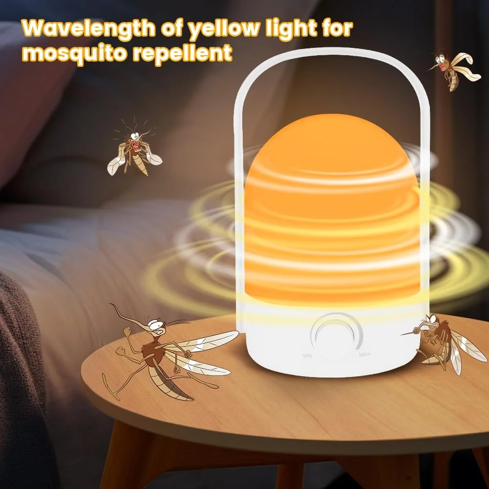 Настільна лампа HOTUT LED бездротова ліхтар з ручкою 360° 2 кольори димер акумуляторна портативна нічник, фото №6