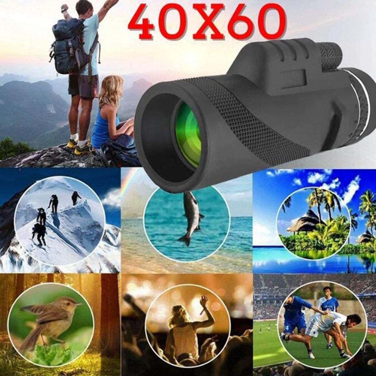Телескоп Day & Night 40 x 60 Dual Focus HD Optics Zoom Водонепроницаемый, фото №3
