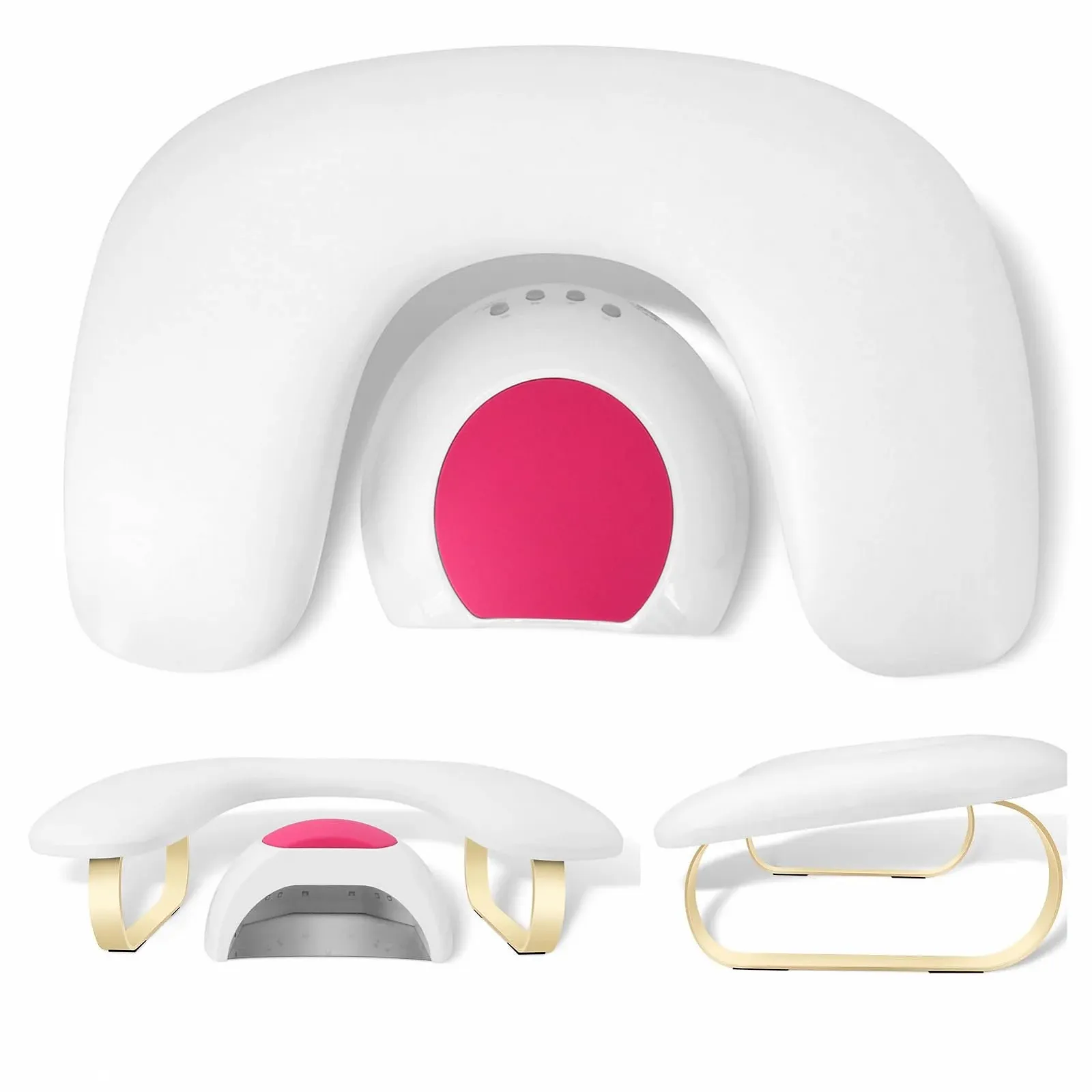 Підставка для рук манікюрна U-подібна Tech з тримачем з нержавіючої сталі, фото №1 Підставка для рук манікюрна U-подібна Tech з тримачем з нержавіючої сталі, фото №1