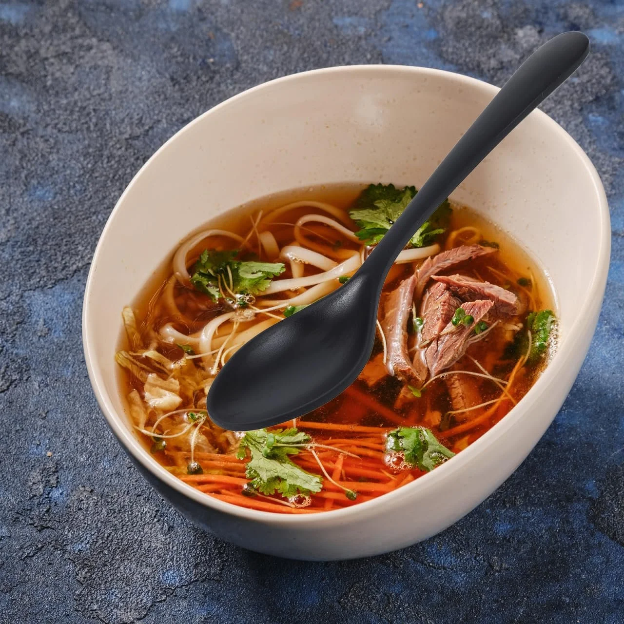 Ложка для супу Cabilock, набір 6 шт., меламінова, азіатська, фото №6