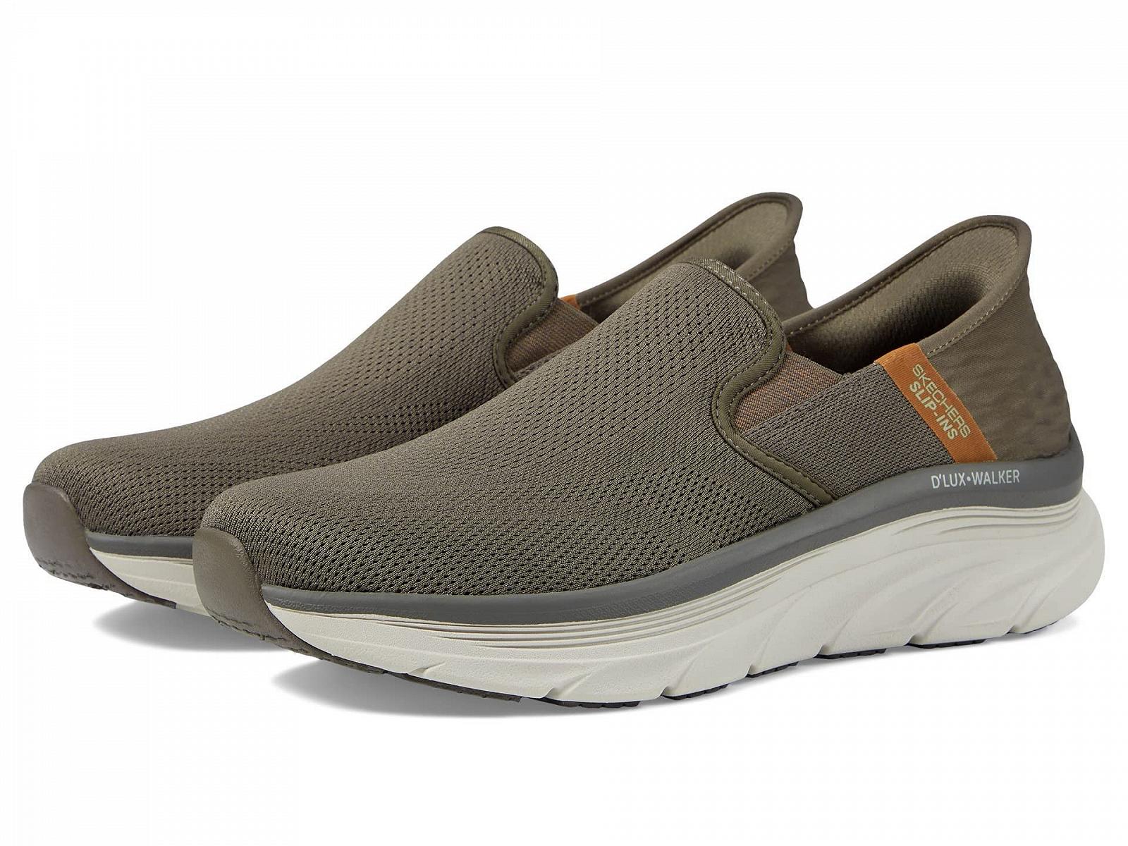 Кроссовки Skechers D'lux Walker мужские, бело-черные, фото №2