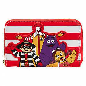 Кошелек Loungefly McDonalds Ronald and Friends Nue Official Красный на молнии Один размер - Фото 1