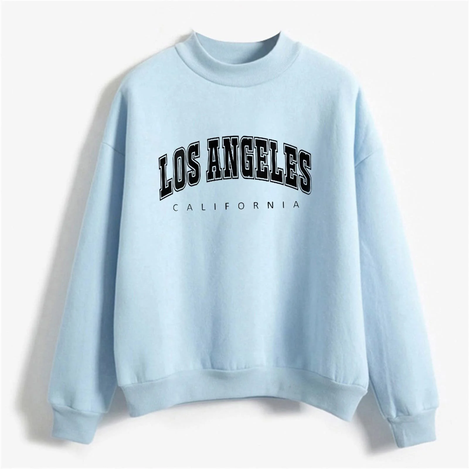 Женский свитшот Los Angeles Калифорния Круглый вырез Легкий Однотонный, фото №2 Женский свитшот Los Angeles Калифорния Круглый вырез Легкий Однотонный, фото №2