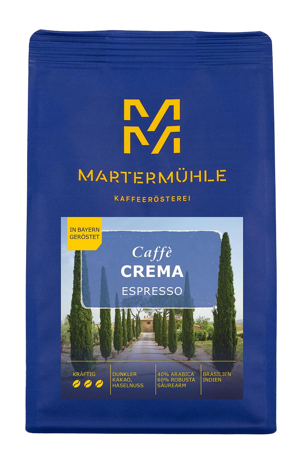Зернова Кава Martermühle Crema Espresso 500 г, аромати: темне какао, лісовий горіх, низька кислотність, фото №1