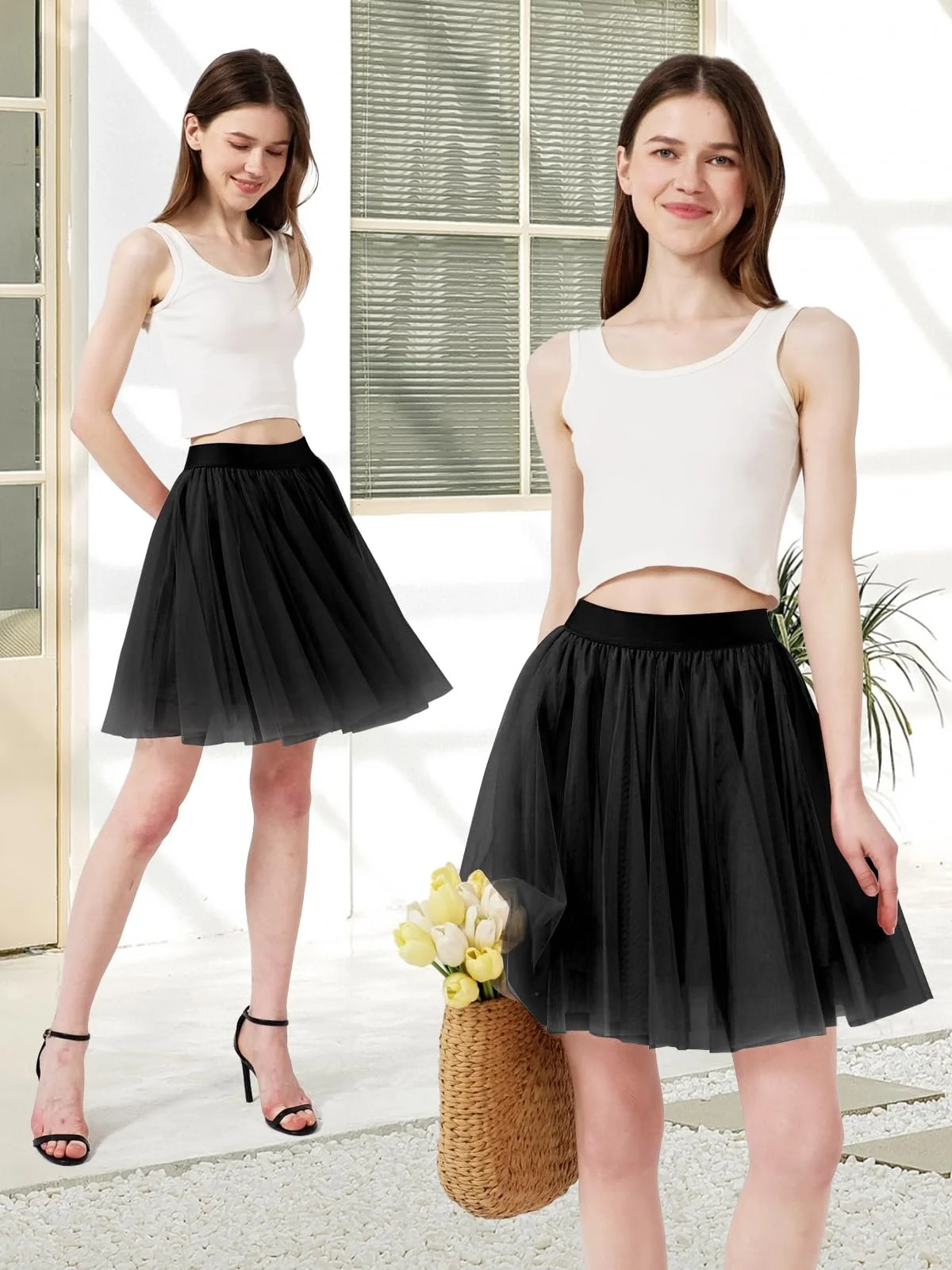 Спідниця з тюлю Eisnnu Жіноча 3 шари, фото №6