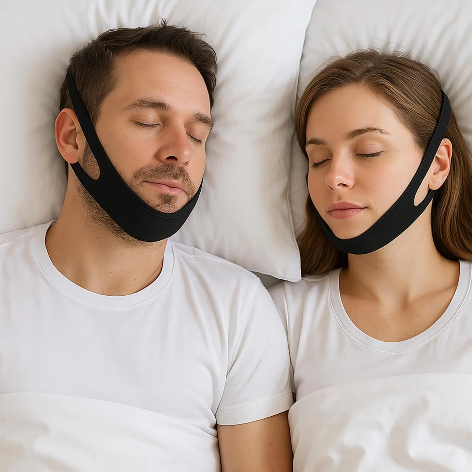 Набір проти хропіння з 3 предметів Регульований ремінець на підборіддя Беруші, фото №4