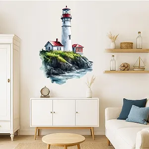 Наклейка на стіну Maritime Lighthouse by the Sea 30 x 43 см - Фото 1