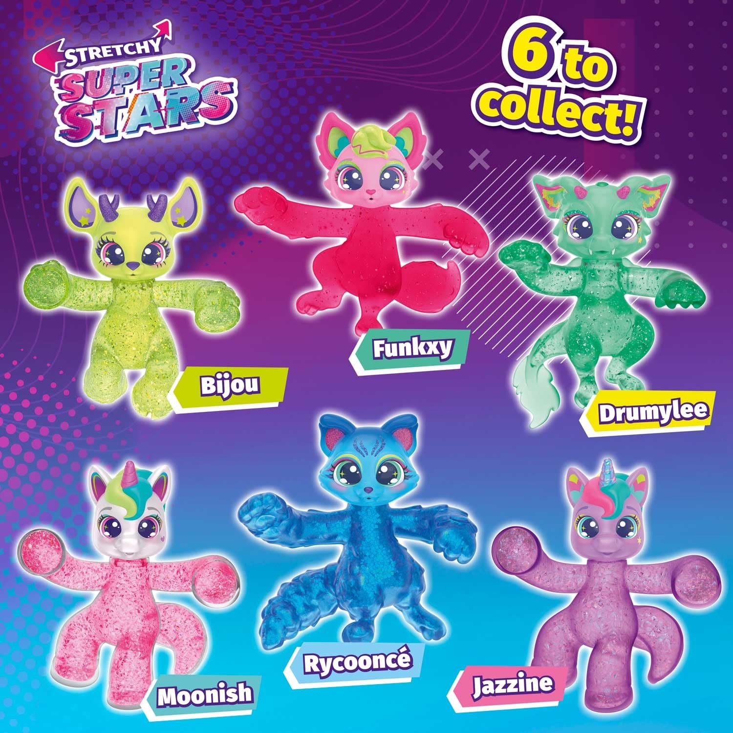 Фигурка Stretchy Superstars Drumylee с наполнителем из слизи зеленый, фото №4